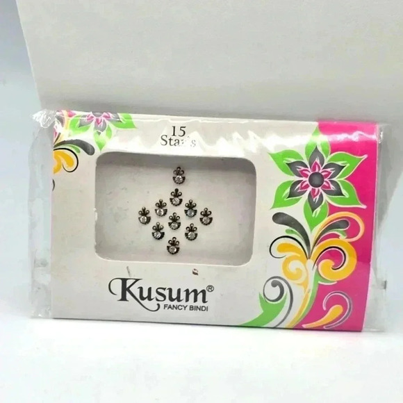 Kusum Rhinestone Stick on Forehead Indian Binidi Fashion Accessories NWT - Picture 1 of 1